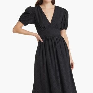 Broderie Midi Dress